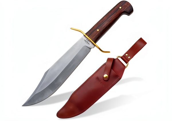 Bear Son Bowie Knife Cocobolo Wood Stainless Steel Outdoor-0