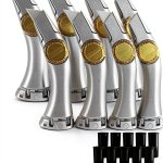 Lizenoz Utility Knife Set Silver Carbon Steel Blades-0