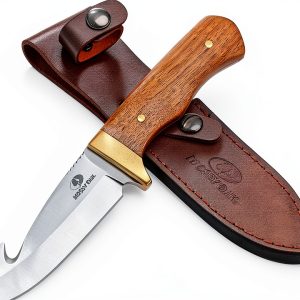 Mossy Oak Hunting Knife Full Tang Wood Handle-0