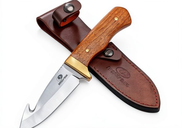 Mossy Oak Hunting Knife Full Tang Wood Handle-0