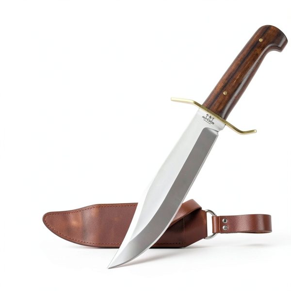 Bear Son Bowie Knife Cocobolo Wood Stainless Steel Outdoor-4