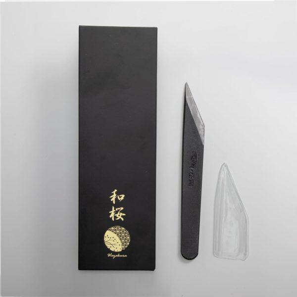 Wazakura Kiridashi Knife Carbon Steel Blade Woodworking Tool-1