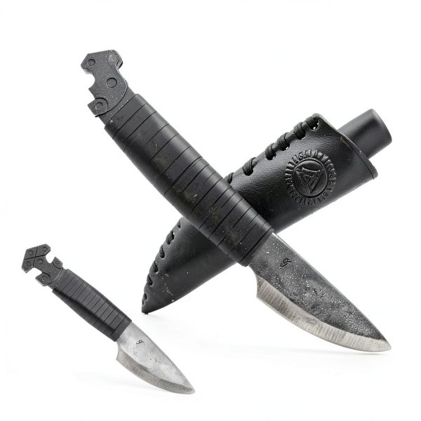 Toferner Viking Knife Hand Forged Spring Steel Fixed Blade-1