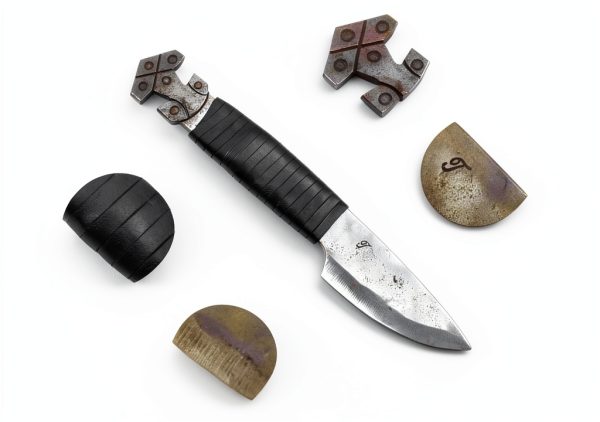 Toferner Viking Knife Hand Forged Spring Steel Fixed Blade-2