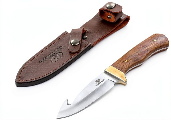Mossy Oak Hunting Knife Full Tang Wood Handle-6
