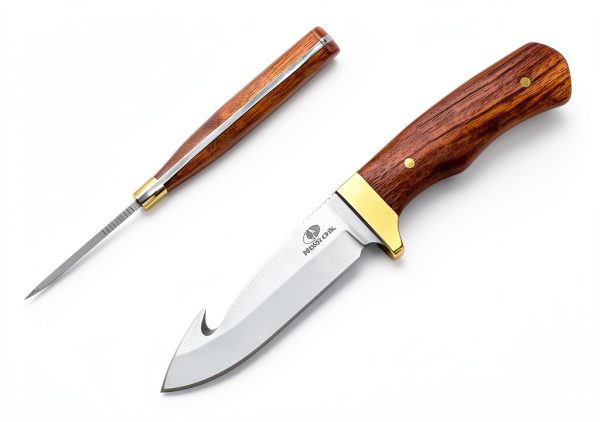 Mossy Oak Hunting Knife Full Tang Wood Handle-2