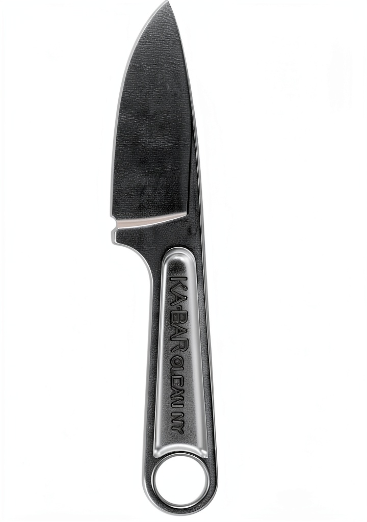 KA-BAR camping knife in a forest setting