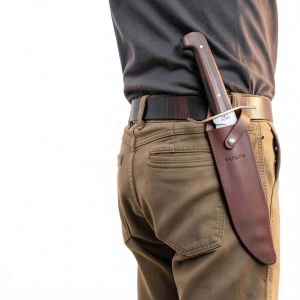 Bear Son Bowie Knife Cocobolo Wood Stainless Steel Outdoor-7
