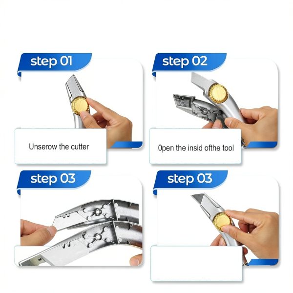 Lizenoz Roof Knife Set Aluminum Utility Knives for-4