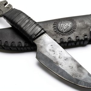 Toferner Viking Knife Hand Forged Spring Steel Fixed Blade-0