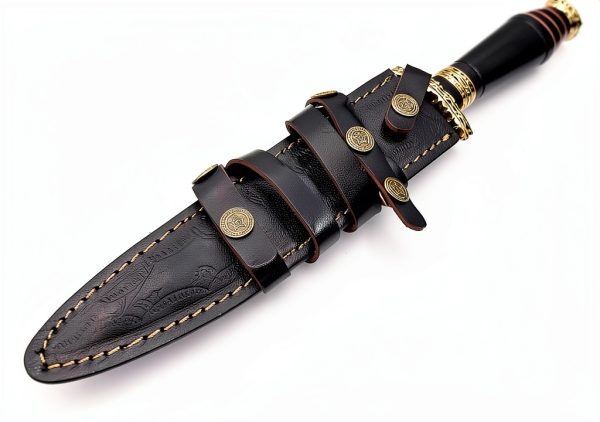 NoonKnives Wavy Dagger Damascus Steel Collectible Knife-8