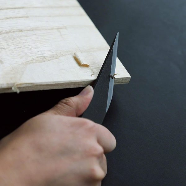 Wazakura Kiridashi Knife Carbon Steel Blade Woodworking Tool-4