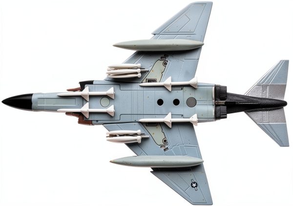 MOUDOAUER USAF F-4 Phantom II Fighter 1:144 Die‑Cast Model Plane-2