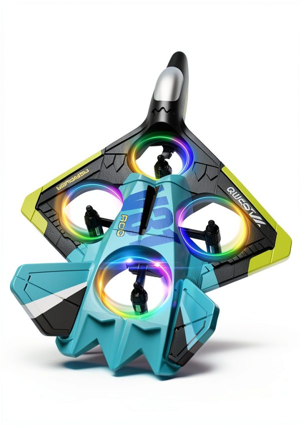 4DRC V31 Remote Control Airplane LED Lights 360° Flip Stunts for Kids-1