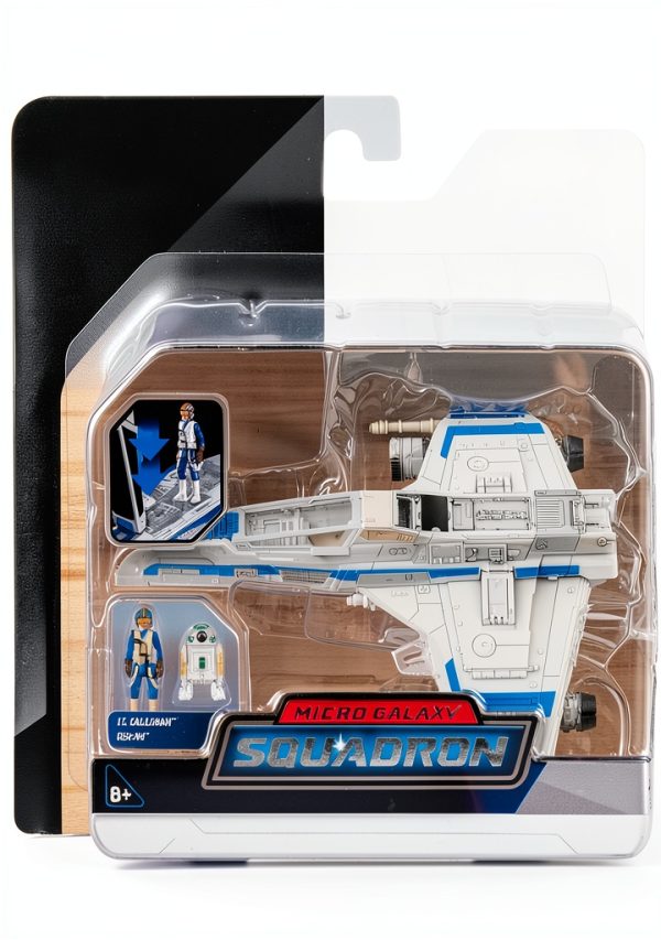 Star Wars E-Wing Starfighter Jazwares Vehicle with Two Micro Figures-0