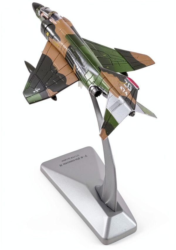 MOUDOAUER USAF F-4 Phantom II Fighter 1:144 Die‑Cast Model Plane-4