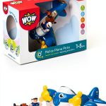 WOW Toys Battery-Free Airplane Figure Set with Pilot and Police-0