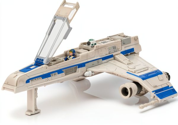 Star Wars E-Wing Starfighter Jazwares Vehicle with Two Micro Figures-2