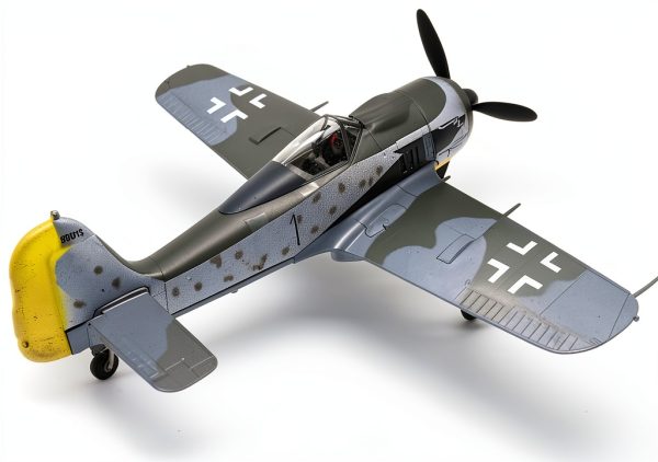 Focke Wulf Fw 190A-8 Model Plane by MOUDOAUER 1:72 Die‑Cast Aircraft-2