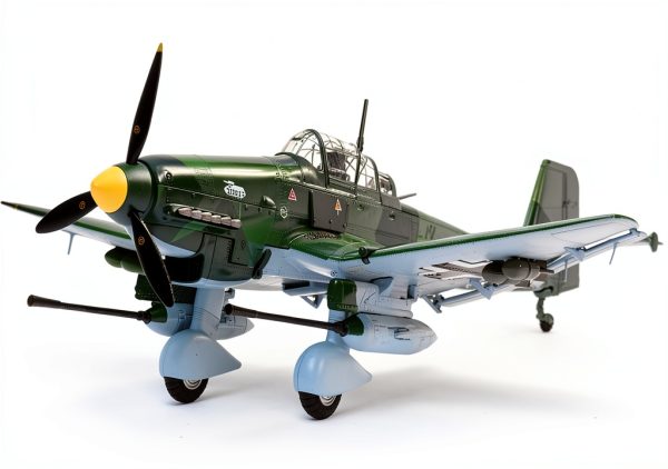 MOUDOAUER German Stuka Junkers Ju-87G1 Dive Bomber 1:72 Scale Die-Cast-4