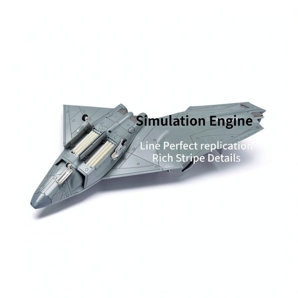 J-50 Fighter Model Plane by MOOKEENONE 1:144 Die Cast Alloy Aircraft-4