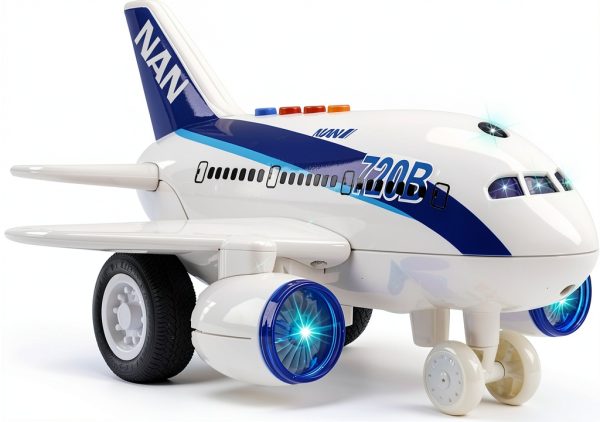 Vokodo Toy Airplane Figure for Kids 5‑12 Months – Lightweight Plastic-0