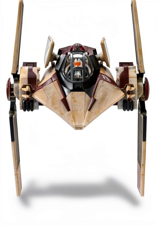 V Wing Starfighter Armada Jazwares 3 inch Star Wars Toy with Figures-5