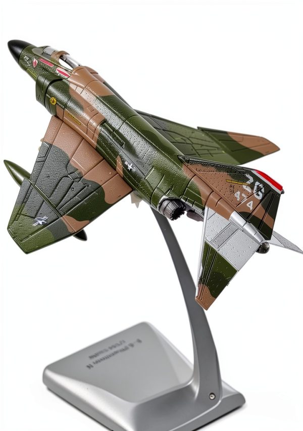 MOUDOAUER USAF F-4 Phantom II Fighter 1:144 Die‑Cast Model Plane-5
