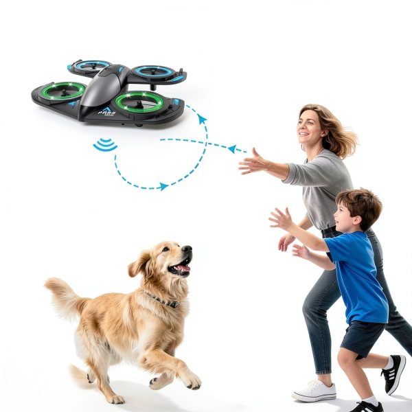 RC Drone for Kids Elinoover Quadcopter RX122 with LED 360° Flip-5