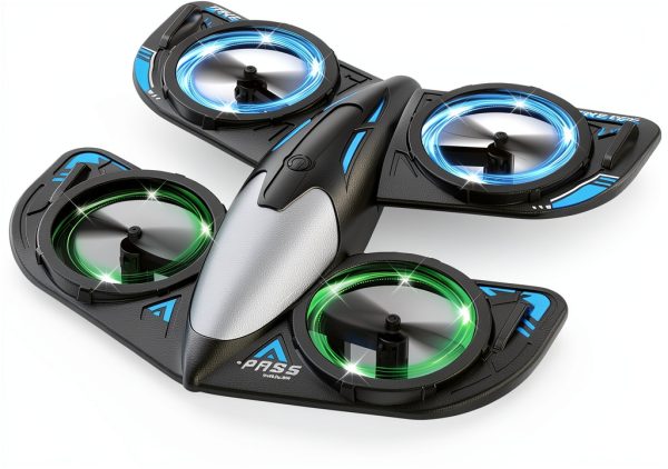 RC Drone for Kids Elinoover Quadcopter RX122 with LED 360° Flip-0