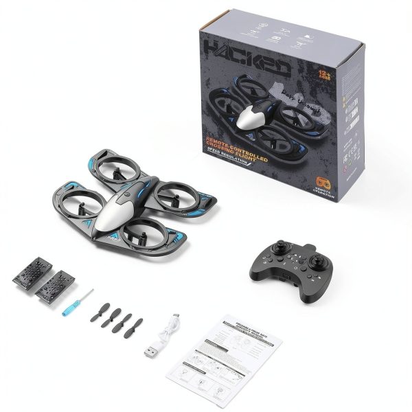 RC Drone for Kids Elinoover Quadcopter RX122 with LED 360° Flip-7