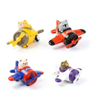 Press and Go Airplane Toy Animal Pilot for Toddlers by eyemocsin-0