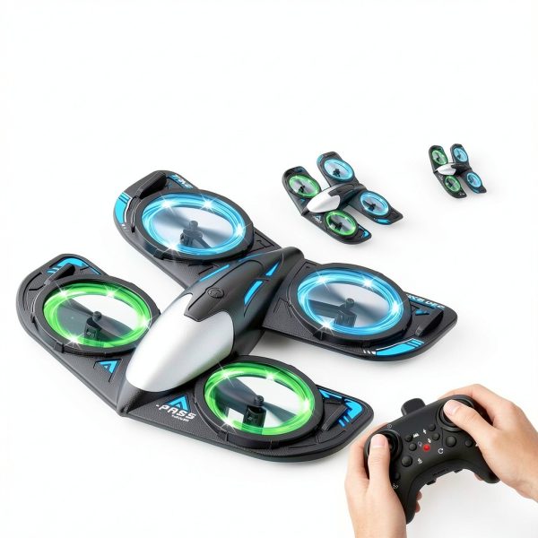 RC Drone for Kids Elinoover Quadcopter RX122 with LED 360° Flip-2