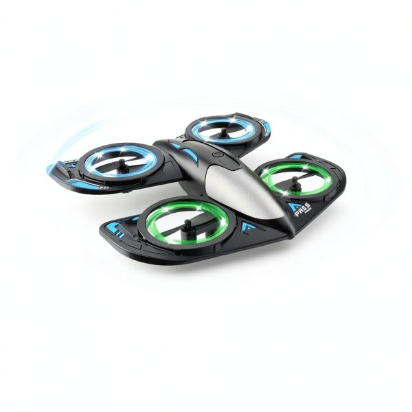 RC Drone for Kids Elinoover Quadcopter RX122 with LED 360° Flip-6