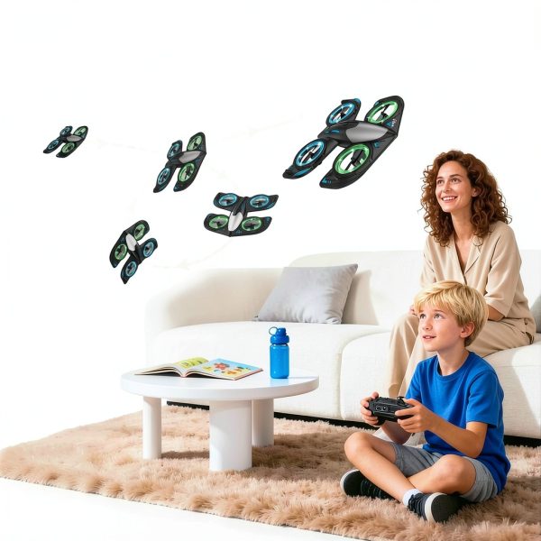 RC Drone for Kids Elinoover Quadcopter RX122 with LED 360° Flip-3