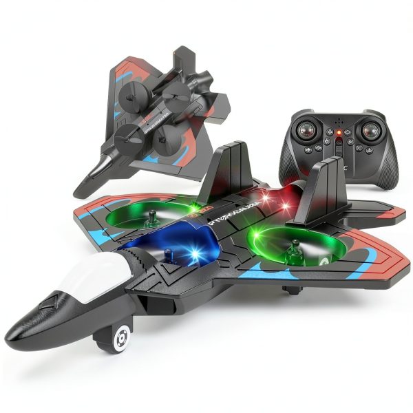 4DRC RC Planes Remote Control Airplanes with 2 Batteries, Foam RC Planes for Kids Adults Beginners 4-7 8-12 12-16, Remote Control Helicopter Fighter Jet Drones for Kids Adults, 360° Flip-8