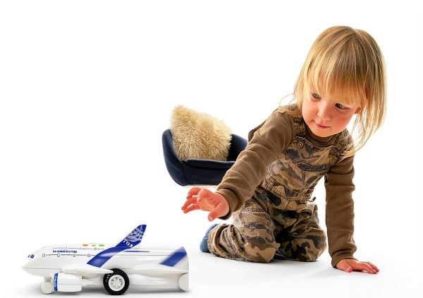 Airplane Toys for Toddlers,Friction Powered Toy Plane for Kids,1:200 Scale Aircraft with Flashing Lights and Sounds for Boys & Girls,Toy Vehicles-1