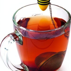 Joie Bumble Bee Tea Ball Infuser, Steep and Strain Loose Leaf Tea, Securely Sits on Side of Mug, Cute Bee Design, Stainless Steel, BPA-Free-0